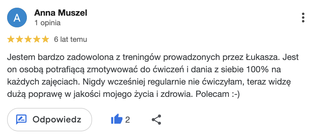 Anna Muszel (Opinie Google)