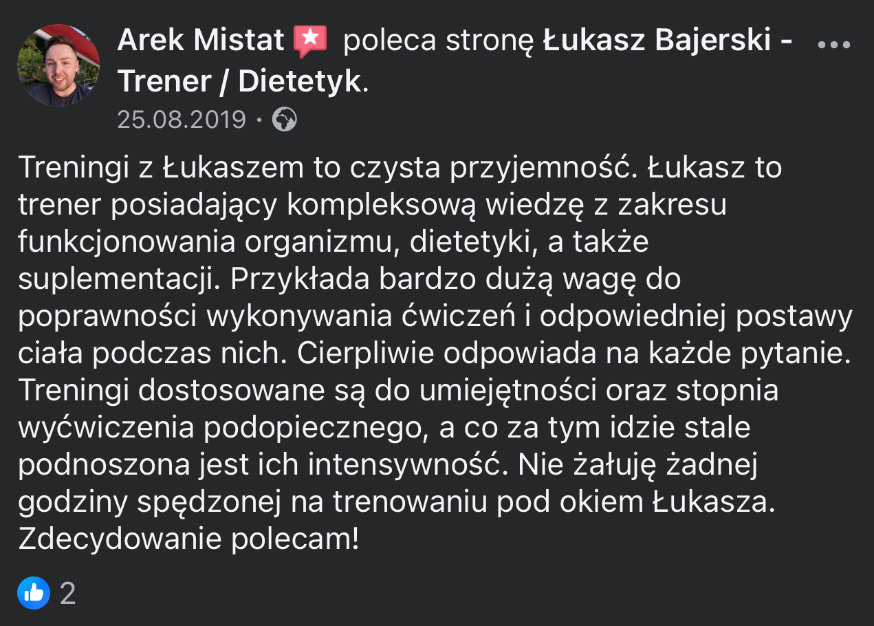 Arek Mistat (Opinia Facebook)