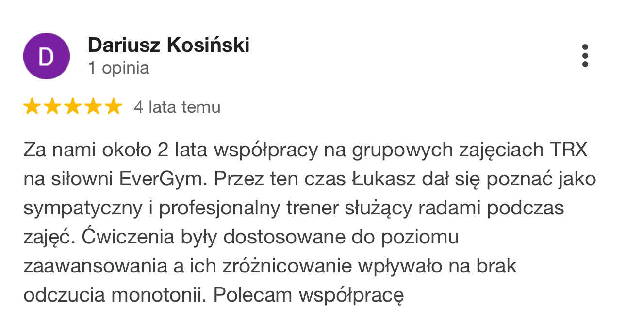Dariusz Kosiński (Opinie Google)