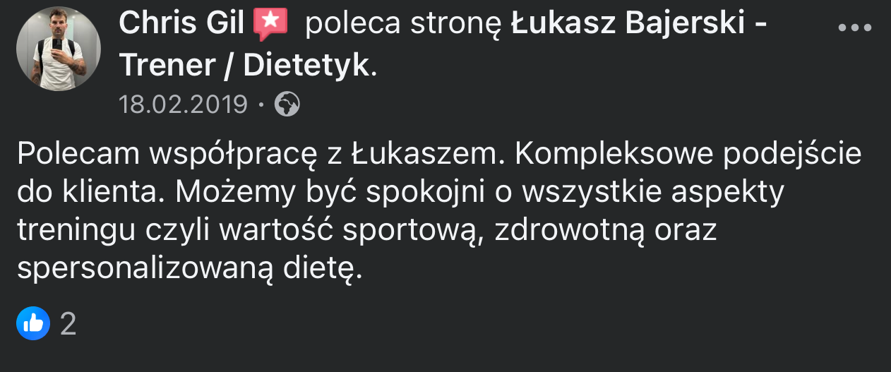 Krzysztof Gil (Opinie Facebook)