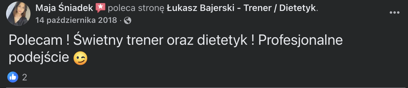 Maja Śniadek (Opinia Facebook)