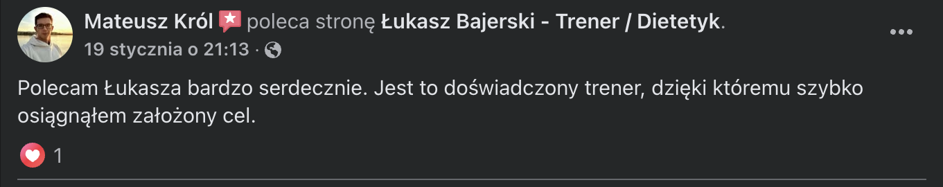 Mateusz Król (Opinia Facebook)