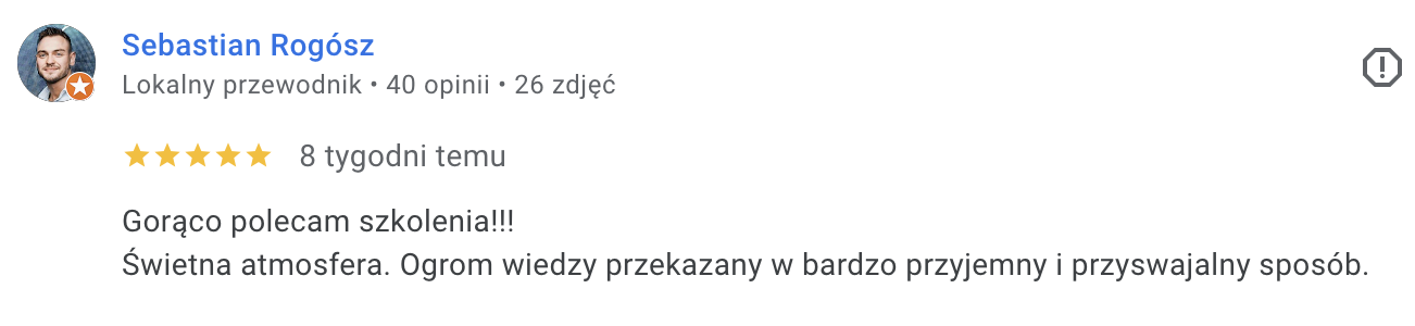 Sebastian Rogósz (Opinia Google)