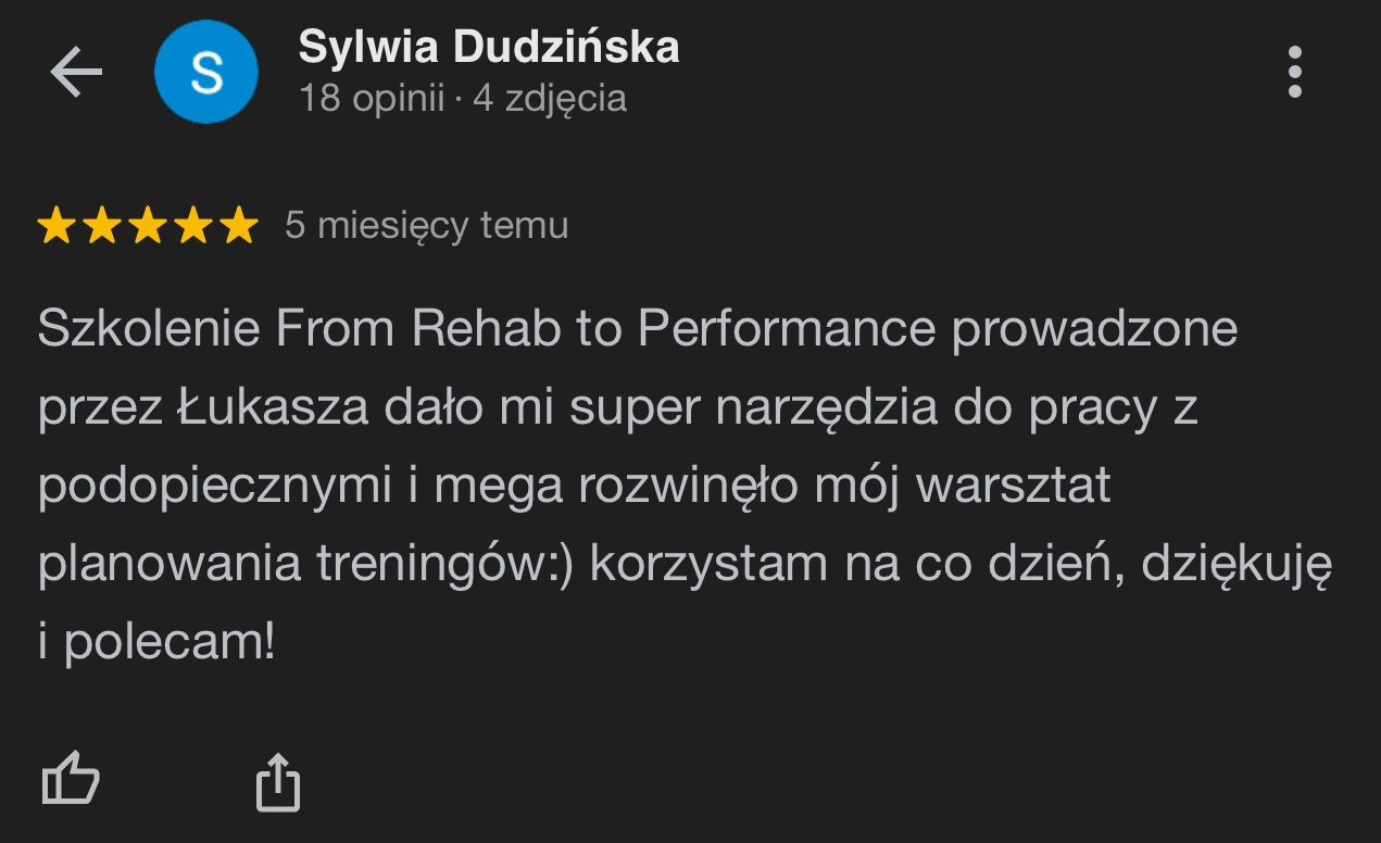 Sylwia Dudzińśka (Opinia Google)