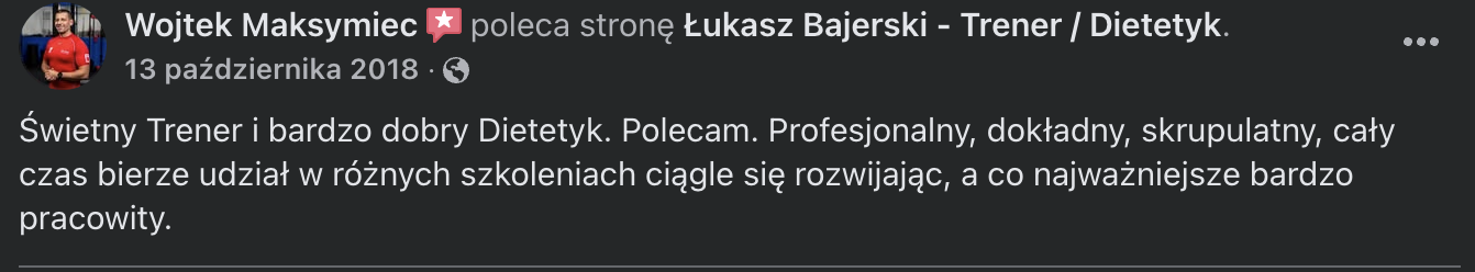 Wojciech Maksymiec (Opinia Facebook)
