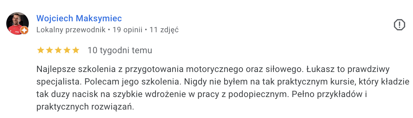Wojciech Maksymiec (Opinia Google)