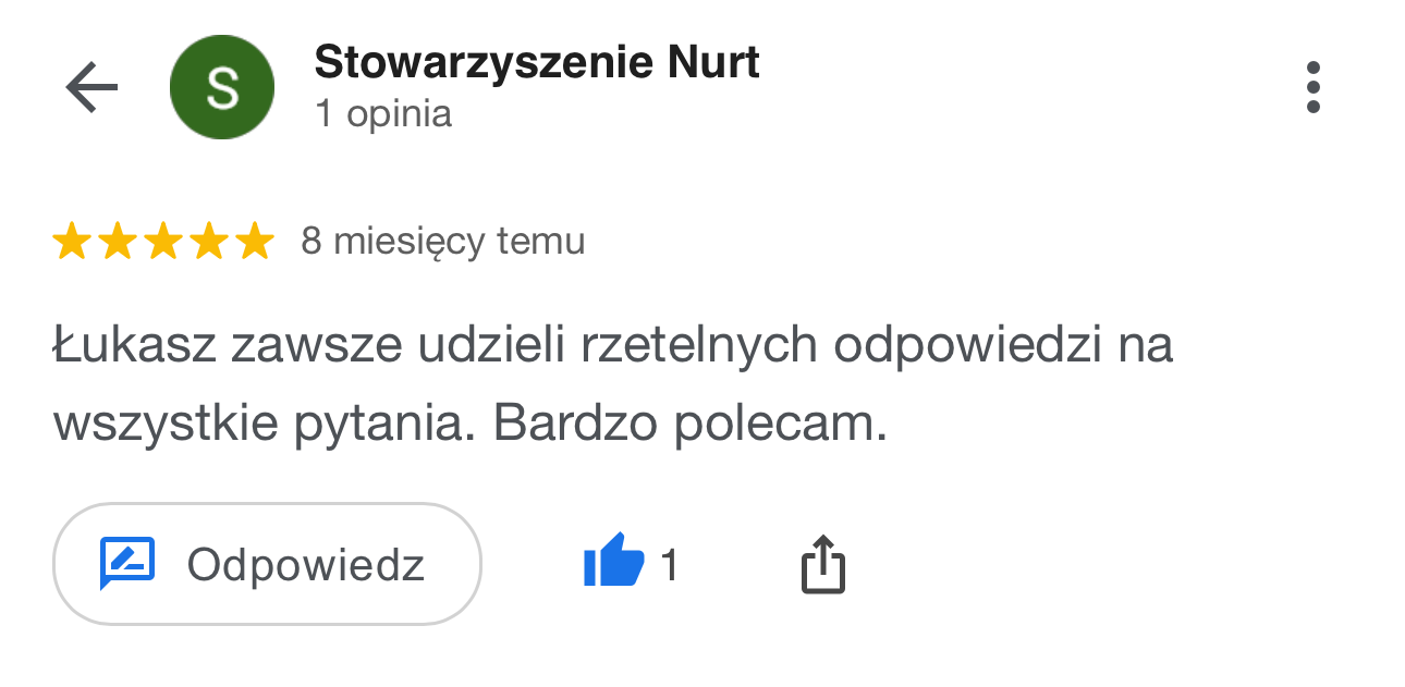 Zbigniew Kowalczyk (Opinia Google)